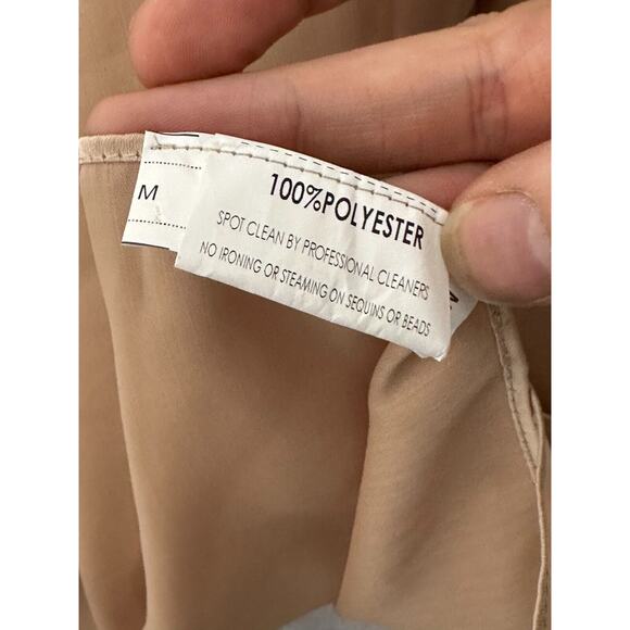 NEW Jade Couture Ball Gown Shawl 14 Beige Gold Lace Sequins Mother of Bride 7649 - Picture 12 of 15